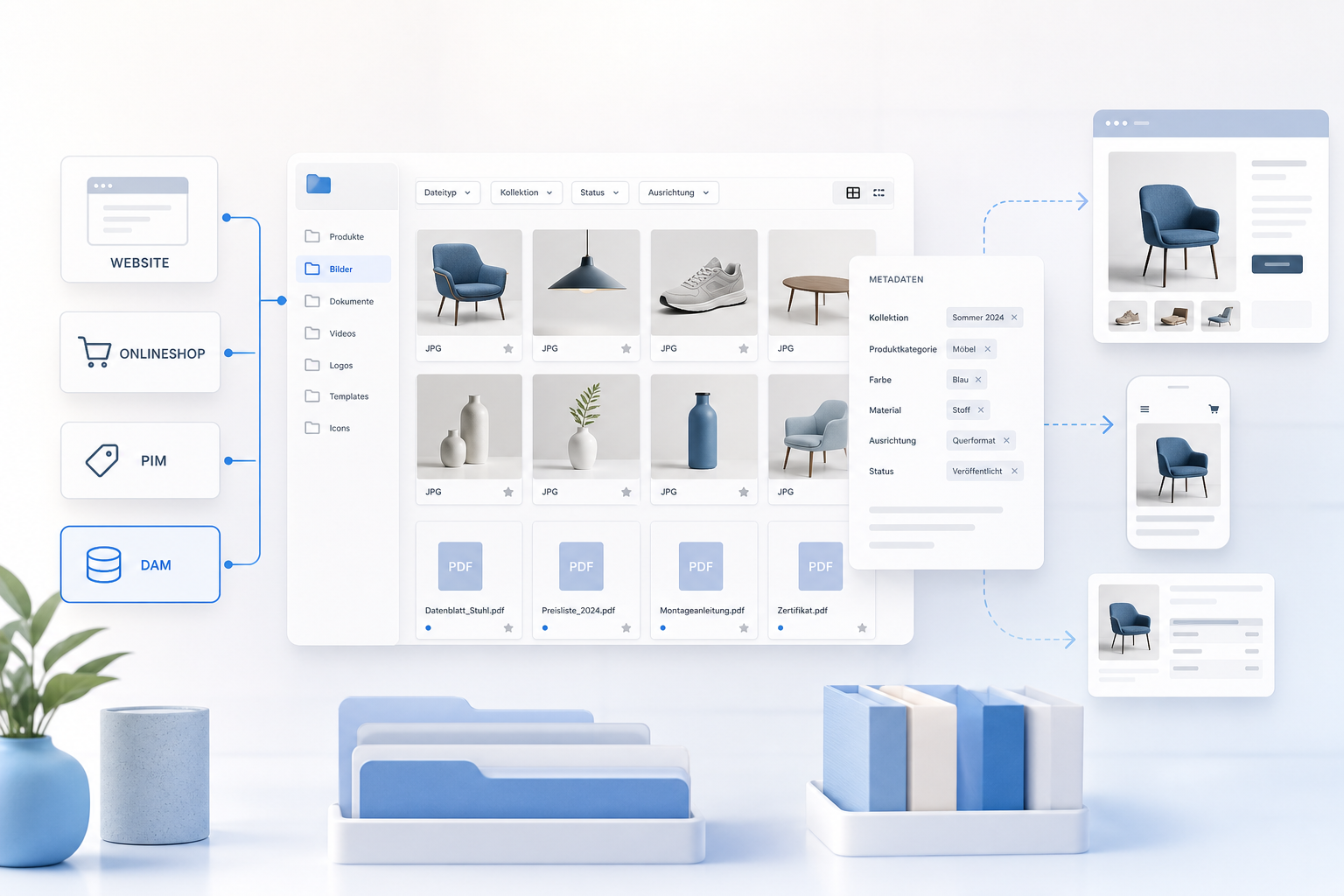 DAM für Unternehmenswebsite und Shop: Wann Bilder, PDFs und Produktmedien nicht mehr in CMS und Shopsystem gehören
