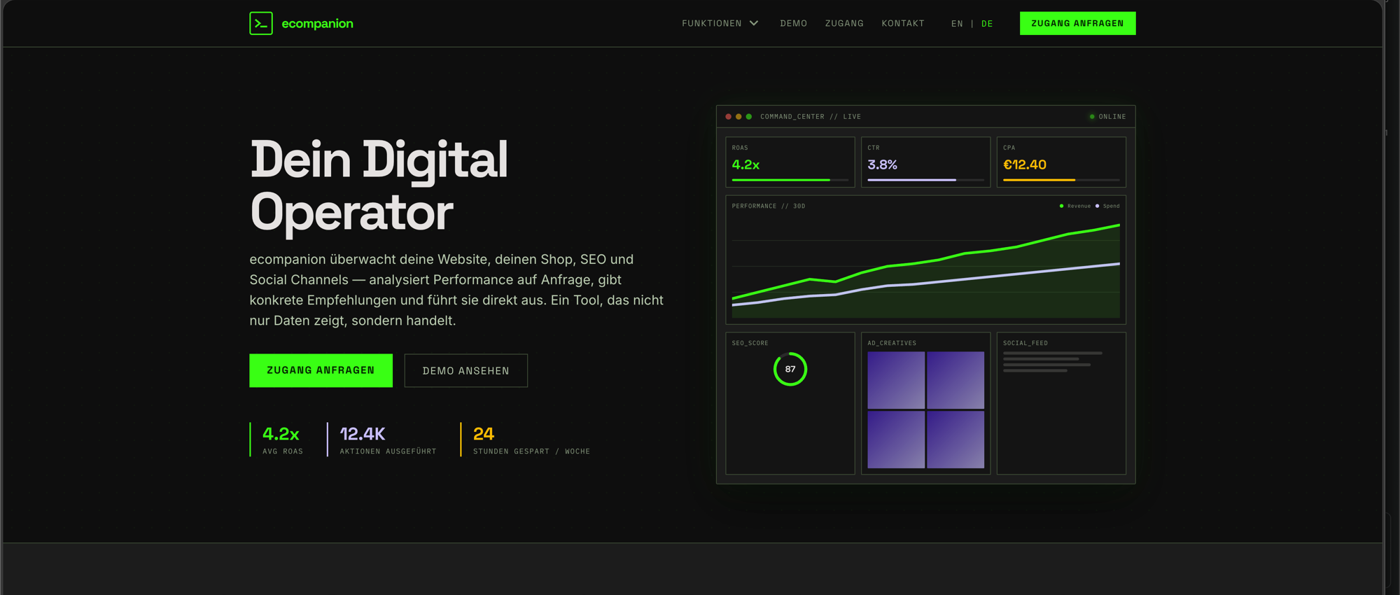 Screenshot von ecompanion